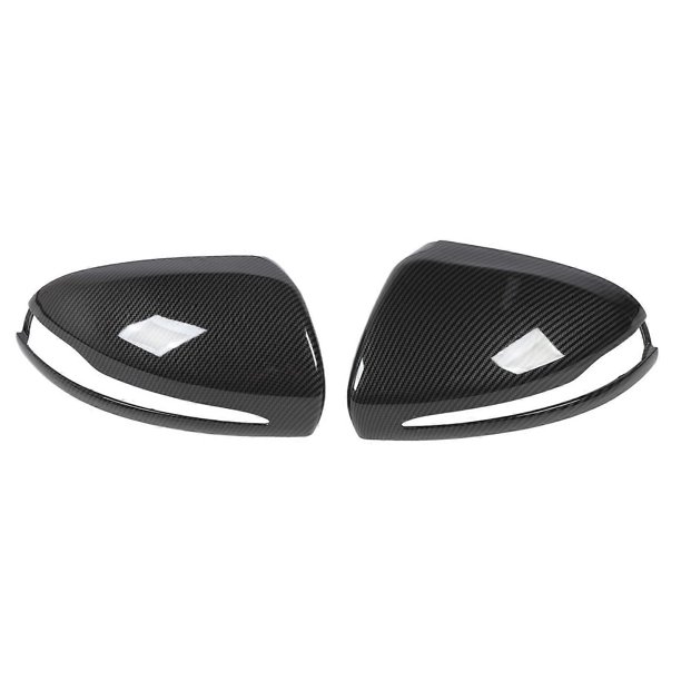 1pair Rearview Mirror Cap Left Right Side Wing Mirror Cover Replacement for Benz C?Class W205 2014 to 2021 LHD Carbon Fiber Style