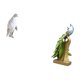 thumbnail image 5 of Escultura de pingüino y , figura coleccionable, artesanía, adorno decorativo, estatua de animal de resina para inauguración de la casa, mesa,, 5 of 8