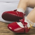 thumbnail image 3 of Bonario Baby Girls Shoes Infant Mary Jane Dress Bowknot Princess Crib Flats for Newborn First Walkers 3-18 Months, 3 of 7