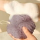 thumbnail image 4 of Esponja de baño con forma de flor: suave, no se dispersa, exfolia con suavidad, accesorio de baño de lujo con abundante espuma y asa para colgar, esponja de ducha agradable para la piel para el baño, 4 of 7
