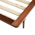 thumbnail image 4 of Mid-Century Modern Solid Wood Platform Bed Frame With Spindle Headboard, 4 of 10