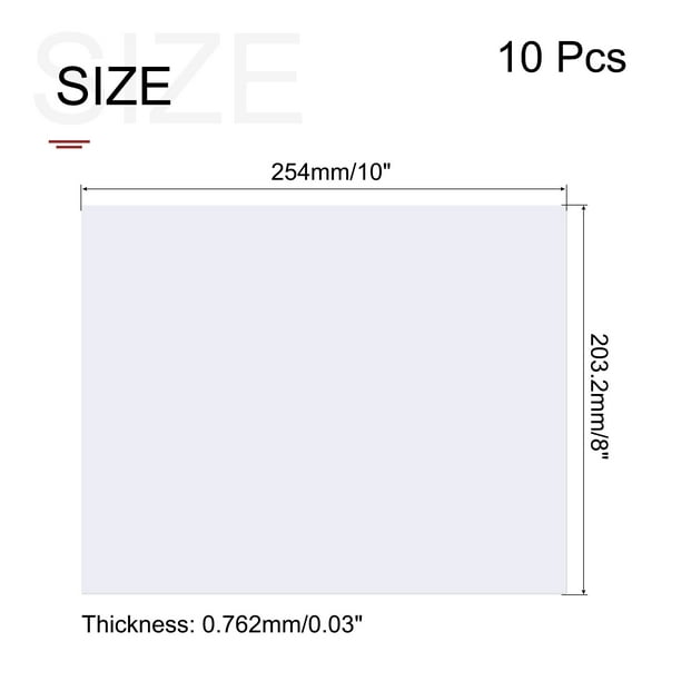 Plexiglass Plaque Transparent Panneau Acrylique Transparent, Feuille  Acrylique Transparente Flexible Avec Film Protecteur, 0,08 0,12 0,15