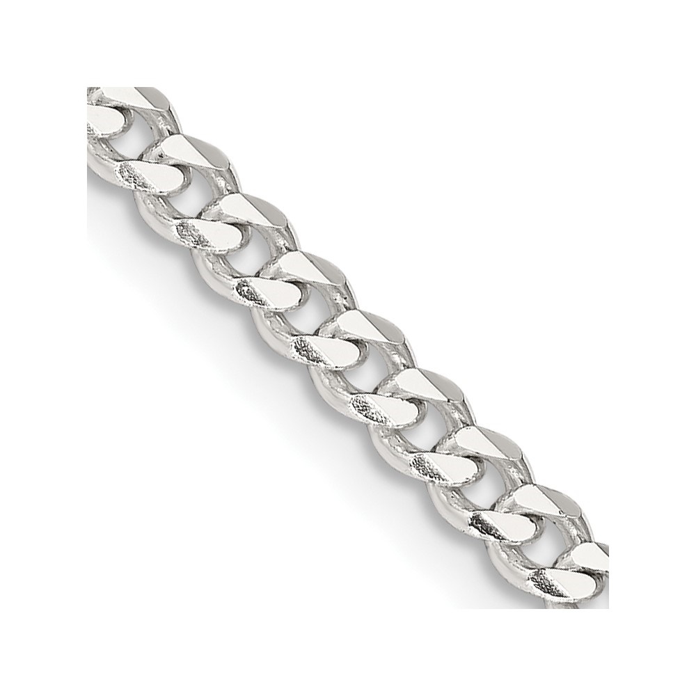 925 Sterling Silver 3.5mm Curb Chain 
