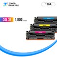 thumbnail image 4 of 125A Toner Cartridges Compatible for HP 125A 125 A CB540A HP Color Laserjet MFP CP1518ni CM1312nfi CP1215 CM1312 MFP CP1515n CP1518 CP1515 Series Pritner C/Y/M 3PK, 4 of 9