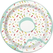 Donut Party Paper Dessert Plates, 7in, 24ct