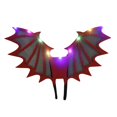thumbnail image 1 of Fortune Kids Halloween Bat Wings with LED Lights, Halloween Party Light String Spider Wings Cosplay Props, 1 of 5