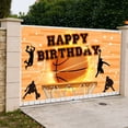 thumbnail image 6 of Mocsicka Basketball Birthday Backdrop Sports Theme Birthday Banner Basketball Photo Booth Background, 6 of 7