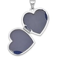 thumbnail image 2 of 14K White Gold 19mm Heart Locket Pendant - 24mm, 2 of 7