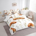 thumbnail image 3 of Castle Fairy Cute Wildlife Fox Bedding Comforter Set,Floral Animal Queen Bedding Sets, 3 of 8