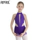 thumbnail image 2 of Niños Niñas brillante Rhinestone gimnasia patinaje artístico disfraz Ballet Jersey baile latino leotardo espalda descubierta mono con flecos, 2 of 5