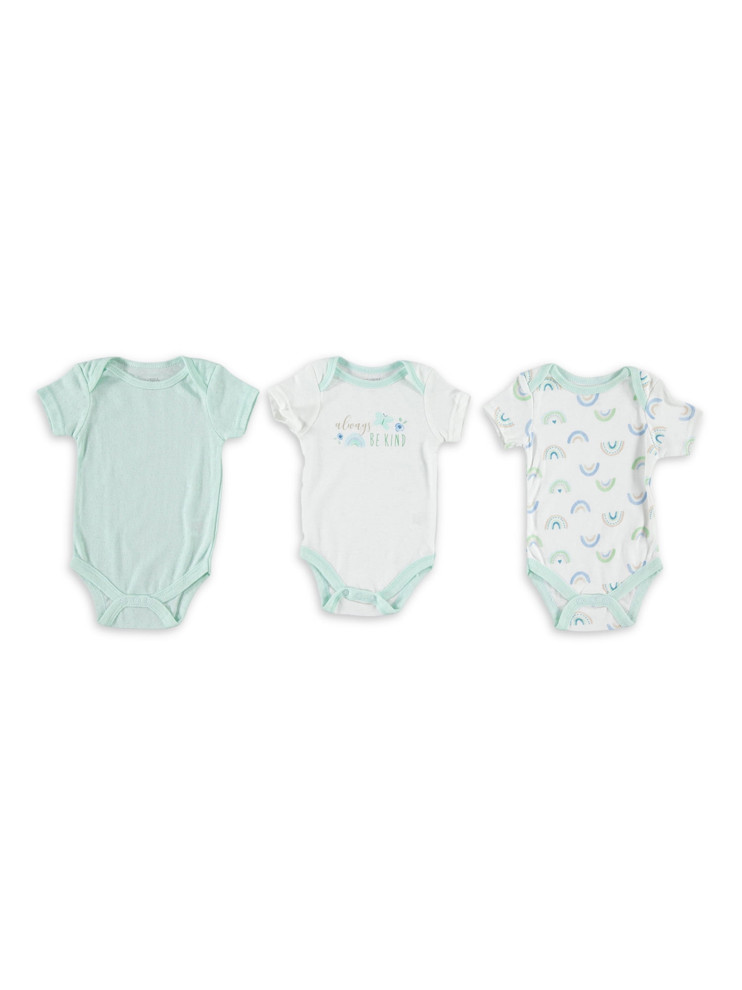 Kyle & Deena Baby Girl 3 PK Bodysuits, Sizes Newborn-9 Months