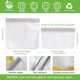 thumbnail image 3 of Paquete de 10 bolsas reutilizables para sándwich, aptas para lavaplatos, bolsas reutilizables de cuarto de galón, bolsas de almacenamiento de alimentos extra gruesas a prueba de fugas, 3 of 4