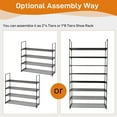 thumbnail image 2 of Ktaxon 8 Tiers Metal Shoe Rack Shoe Shelf 40 Pairs Portable Closet Shoe Storage Organizer Free Standing Shoe Tower Stand for Entryway Hallway Living Room, Black Finish, 2 of 10
