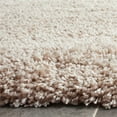 thumbnail image 3 of SAFAVIEH Santa Monica Chelsey Solid Shag Runner Rug, Beige, 2'3" x 7', 3 of 5