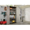 thumbnail image 4 of Suncast Mega Tall Resin Outdoor Storage Cabinet with 3 Shelves, Platinum Metallic, 4 of 9