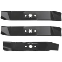 AUTOMUTO 3pcs Lawn Mower Blade Compatible for Rotary：1029 for CUB CADET: 742-04125, 742-4125, 942-04125 for MTD: 742-0611, 942-0611 for TORO: 112-0304, 112-3691 for Stens 335-691 (46 Inches Deck)