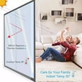 thumbnail image 2 of 5% VLT One Way Privacy Window Film Mirror 20" × 39" Window Tint for Home Daytime Privacy Heat Control Anti UV Static Cling Covers(Blue), 2 of 8