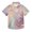 Turquoise Gold Pink Marble, variant on Dailycode Small Short Sleeve Button Down Shirts Azure Blue Gold Marble Casual Shirt 3-10 Years