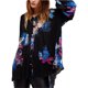 thumbnail image 1 of Free People Womens Meadow Lark Túnica Blusa, Negro, Grande Free People Sayo, 1 of 1