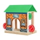 thumbnail image 1 of Decoración de vías de tren y rieles de madera, accesorios de escena, juguetes compatibles con la mayoría de rieles de madera. Estación de barricadas, 1 of 9