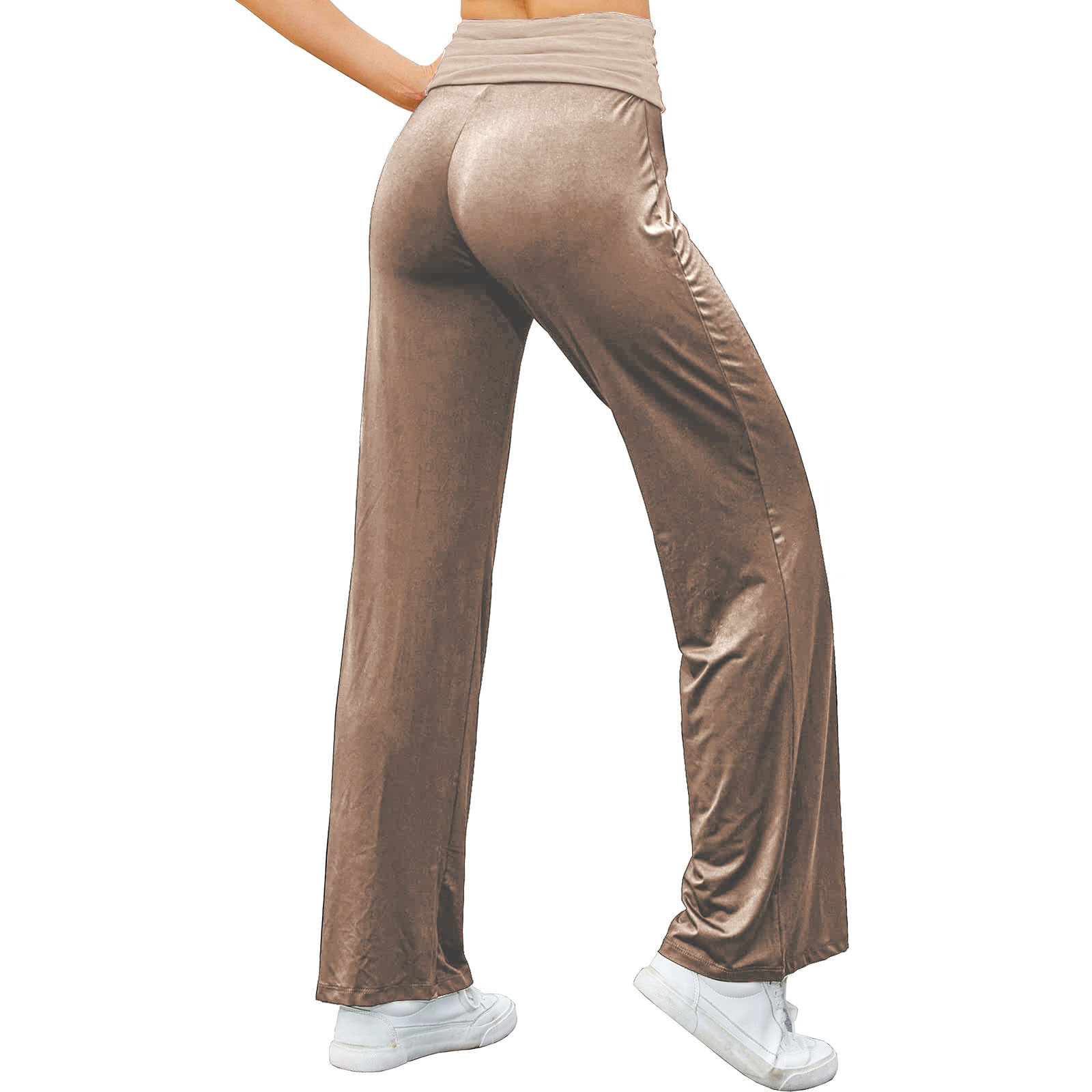 Pantalon De Pyjama Femme Taille Basse - Léger, Respirant, Jambes Larges - Cordon De Serrage - Style Yoga Palazzo Décontracté