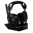 thumbnail image 1 of Logitech G Astro A50 Omni-Platform Wireless Gaming Headset + Base Station for PS5, Xbox, PC: PLAYSYNC Audio Switcher, <16 bit/48kHz (Console), <24 bit/48 kHz (PC), 24hr Battery, 2.4GHz &amp; BT - Black, 1 of 5