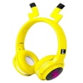 thumbnail image 1 of Auriculares inalámbricos Bluetooth 5.0 para niños con luz LED de 7 colores, auriculares con gancho para la oreja, micrófono incorporado plegable, adecuados para juegos/música/estudio de niños y niñas,, 1 of 5