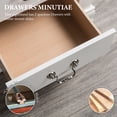 thumbnail image 5 of Aukfa 2-Drawer Nightstand, Mid-Century Modern Wood Bedside Table for Bedroom/Living Room/Guest Room,White, 5 of 6