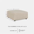 thumbnail image 3 of Signature Design by Ashley Edenfield Beige Oversized Accent Ottoman, 3 of 10