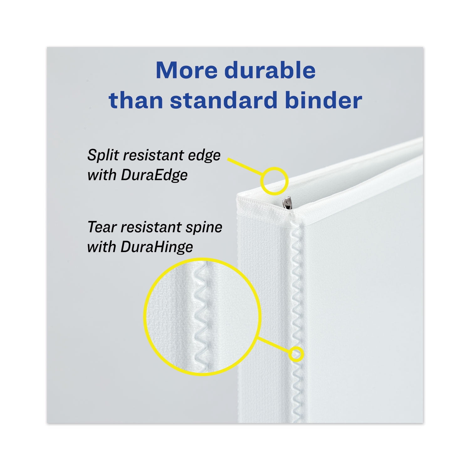 Avery Heavy-Duty View Binder with Durahinge and Locking One Touch Ezd Rings, 5" Capacity, Purple