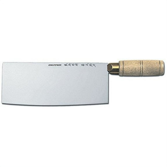 Dexter-Russell 5178 Traditional 8" x 3-1/4" Chinese Chef Knife, High-Carbon Steel Blade with Hardwood Handle, Made in USA‌‌‌​‍​‌​​‌​‍​​‌‌‌‌​‍​​‌‌​‌‍​​‌‌​​‍​​‌‌‌‌​‍​‌​​