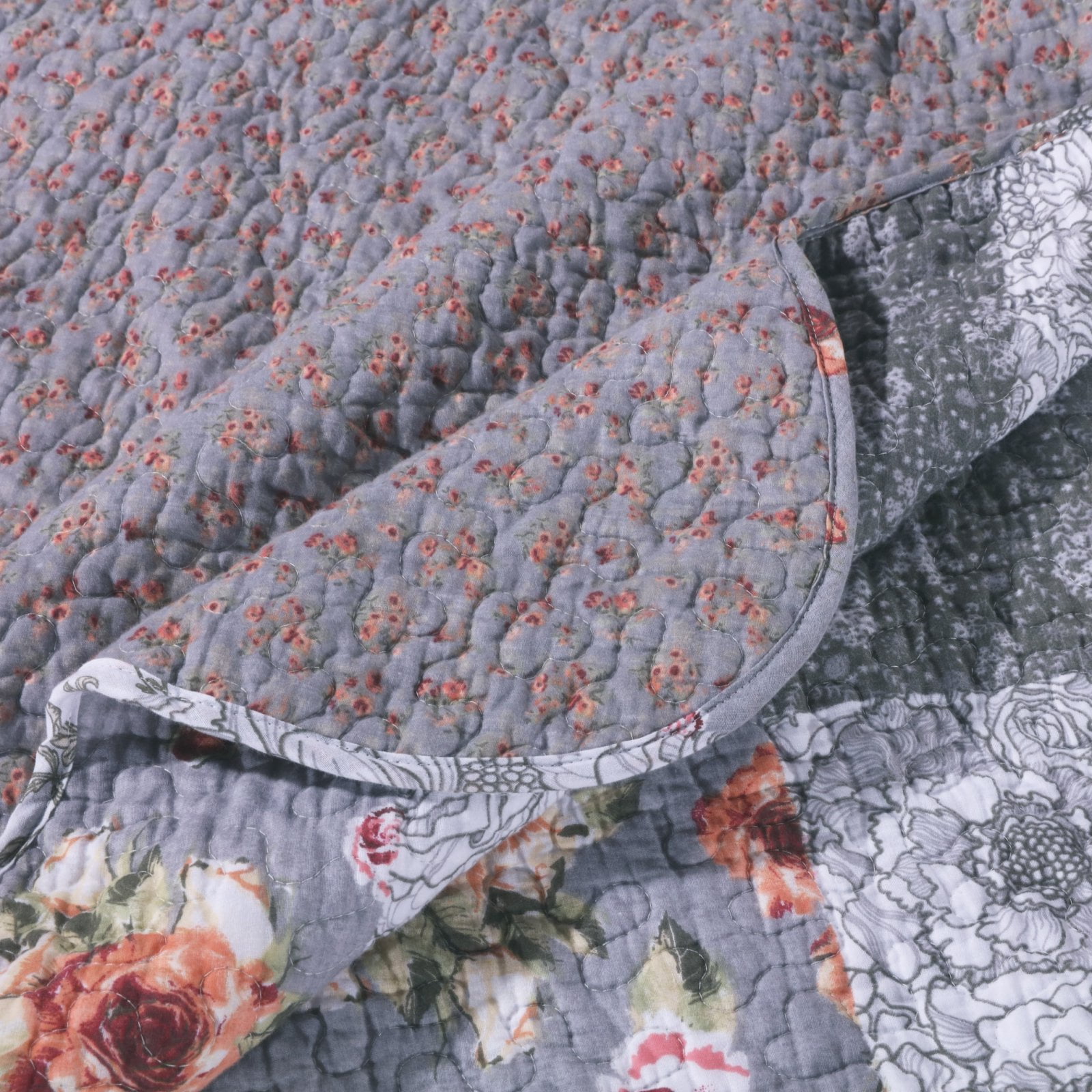 Giulia Quilted Throw Blanket by Barefoot Bungalow