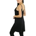 thumbnail image 4 of ToBeInStyle Women's V Neck Adjustable Cami Rayon Tunic - Black - M, 4 of 4