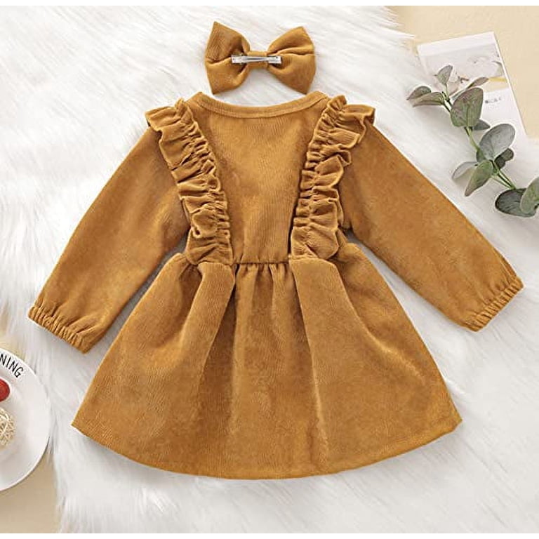 navy blue dress for baby girl Casual Winter Weekend Wedding with a Mustard Dress & Warm Colour Scheme ·  Rock n Roll Bride main image 0