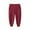 Red, variant on breaise Toddler Baby Boy Girl Infant Sweatpants Basic Plain Jogger Trouses Comfy Cotton Lounge Pants with Pockets