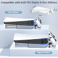 thumbnail image 2 of OIVO PS5 Horizontal Stand with 3-Level Cooling Fan and PS5 Controller Charger for PS5 Console, PS5 Cooling Station with PS5 Charging Station, PS5 Stand Horizontal for PS5 Accessories, 2 of 7