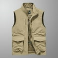 thumbnail image 4 of Birdeem Mens Quick-Drying Work Clothes Jacket Solid Color Stand-Up Collar Zipper Waistcoat, 4 of 12