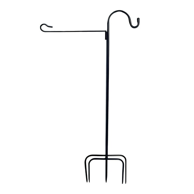 Garden Stand And Hook Garden Pole Holder With One Tiger Clip And Two Stoppers For Bird Feeder Hook Garden Stake Seasonal Roll up Rack over The Door Clothes Drying Rack Bag Drying Rack Dish Rake