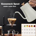 thumbnail image 4 of TanChihl Electric Gooseneck Kettle 304 Stainless Steel Electric Tea Kettle Temperature Control Pour-Over Coffee and Tea Pot 0.9L Quick Heating Hot Wa, 4 of 5