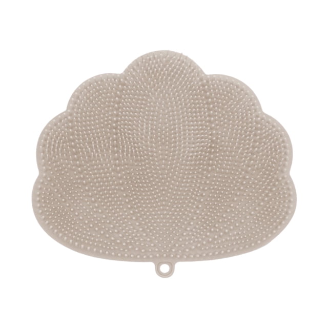 Silicone Shower Foot Scrubber Mat with Exfoliating and Secure Suction Cups for Bath Cleaning