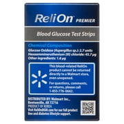 ReliOn Premier Blood Glucose Test Strips, 50 Count