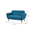thumbnail image 2 of A&D Home Oakland Loveseat Sofa, Blue, 2 of 10