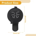 thumbnail image 4 of Clip para gafas de sol de coche Unique Bargains, magnético, universal, para parasol, almacenamiento protector de gafas, cuero PU, negro, 10x6cm, 1 Pcs, 4 of 7