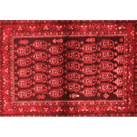 Ahgly Company Indoor Rectangle Persian Red Traditional Area Rugs, 3' x 5'
