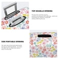thumbnail image 3 of Gukieu Retro Floral Print Suitcase Protective Cover, Elastic Zipper Buckle Suitcase Protective Cover, Suitable for Travel, Business Trip-Small, 3 of 7