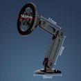 thumbnail image 3 of Mistaha Universal Magnetic Car Phone Mount Holder with 360° Rotation and Strong Suction Power - Adjustable Viewing Angle and Flexible Positioning - Elegant Alloy Design - Includes 2 Magnetic Rings, 3 of 5