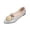 Silver, variant on Womens Shiny Metallic V-Cut Flats Dressy Casual Pointed Toe Slip On Ballet Shoes Comfort Elegant Soft Sole Dress Shoes Dailywear for Business Work Office