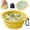 LemonYellow, variant on Face Bowl for Ice with Built-in Ice Tray – Collapsible Silicone Facial Ice Bath Bowl for Cold Plunge Therapy, Skin Tightening & Acne Relief – Portable Spa Tool for Home & Travel(Coffee)