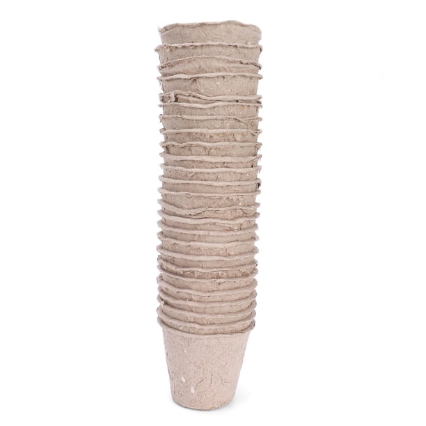 Maceta Para Iniciar Semillas, 100 Piezas De Turba De Papel Para Jardín Para Plantar Plántulas