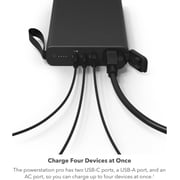 mophie powerstation pro AC (2023) - 27 00 mAh External Battery compatbile with MacBook & iPad Portable PD battery with 100W of AC & 60W USB-C Fast Charge integrated carry strap - USB-C cable included.
